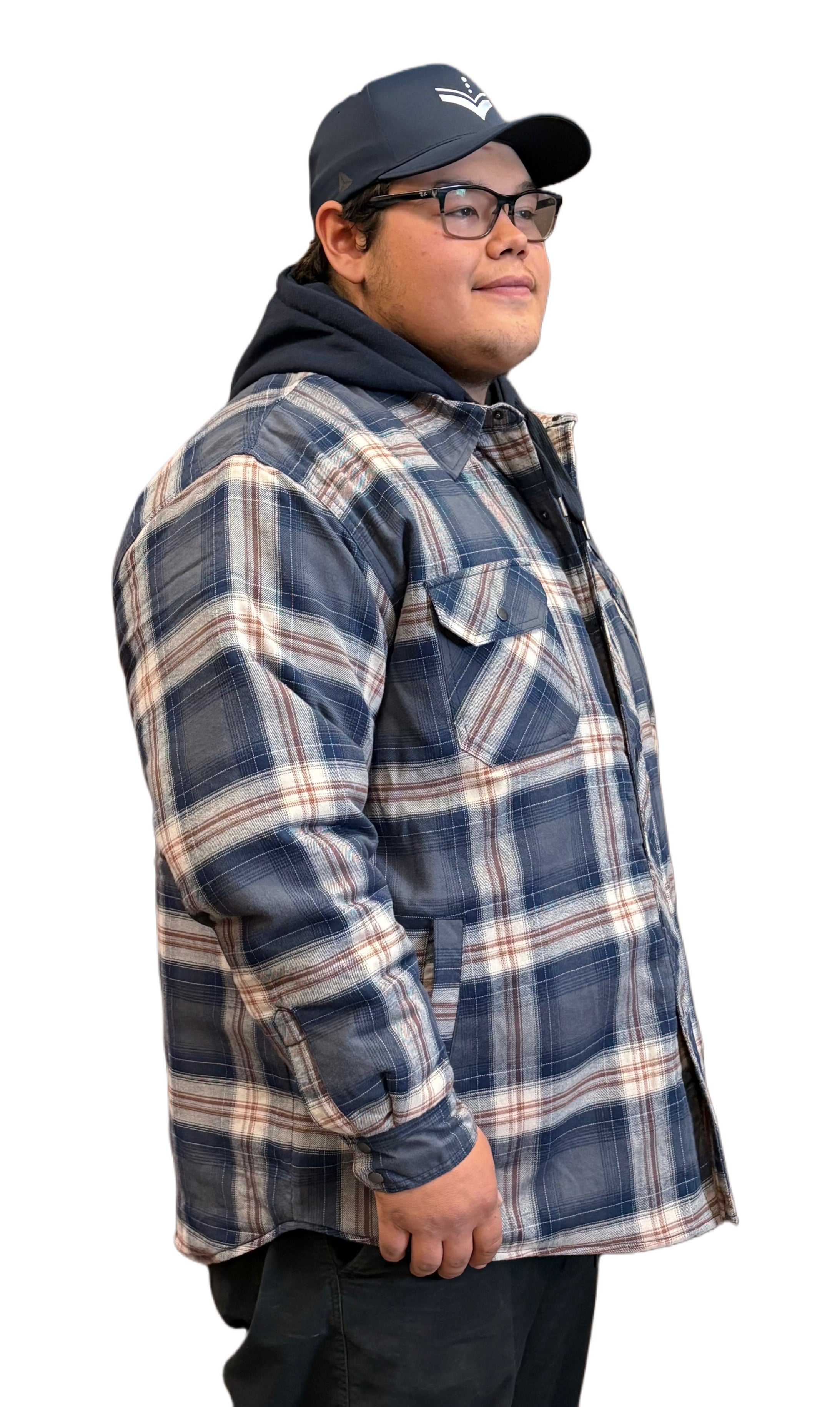 Tough Duck Quilt Lined Hooded Flannel Jac-Shirt-2