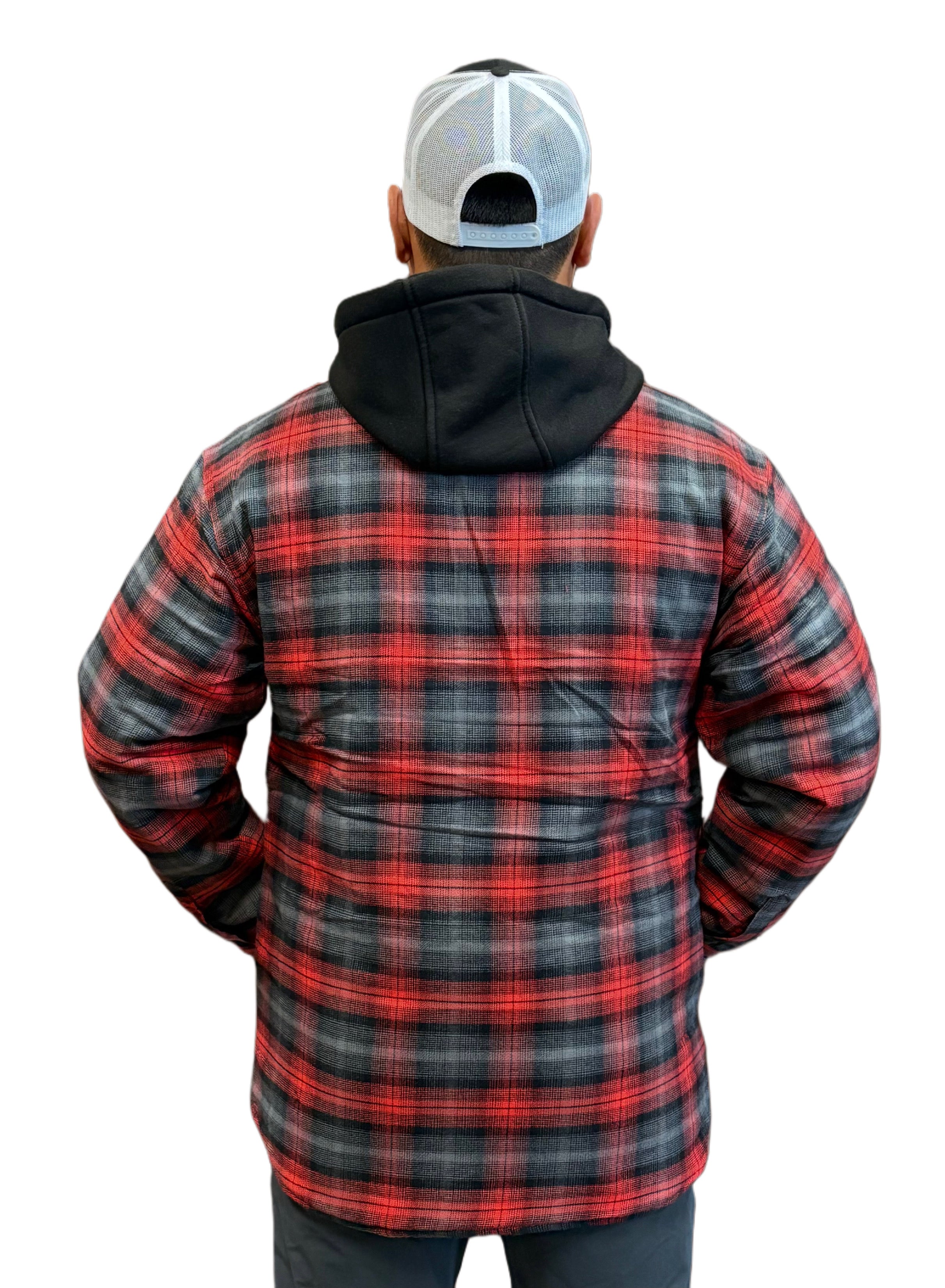 Tough Duck Quilt Lined Hooded Flannel Jac-Shirt-9