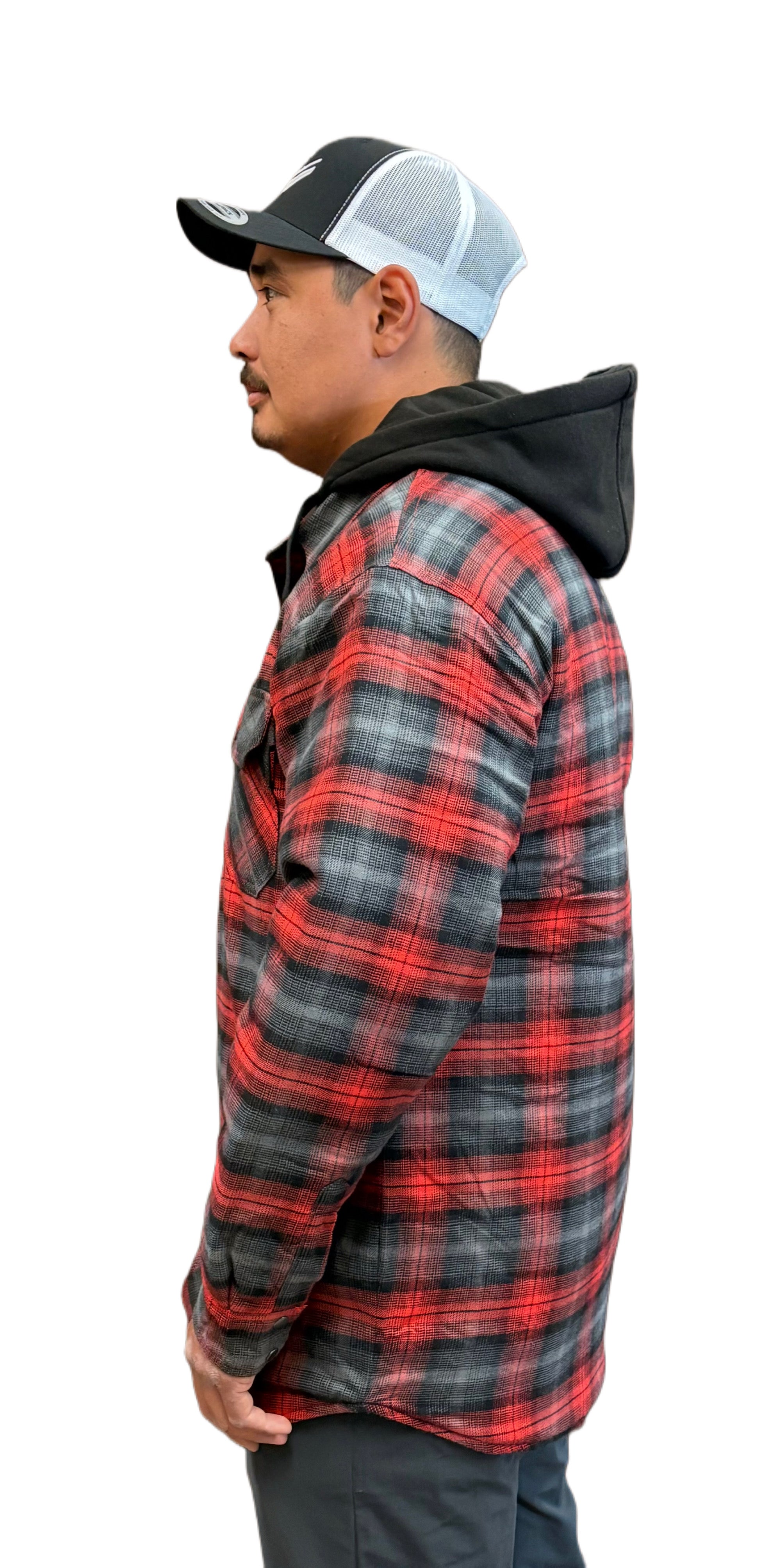 Tough Duck Quilt Lined Hooded Flannel Jac-Shirt-8